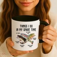 Thing I Do In My Spare Time Fishing Funny Coffee Mug thumb 3