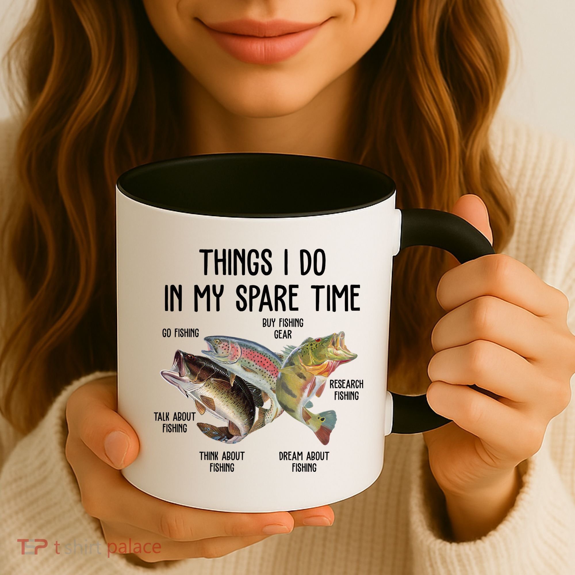 Thing I Do In My Spare Time Fishing Funny Coffee Mug