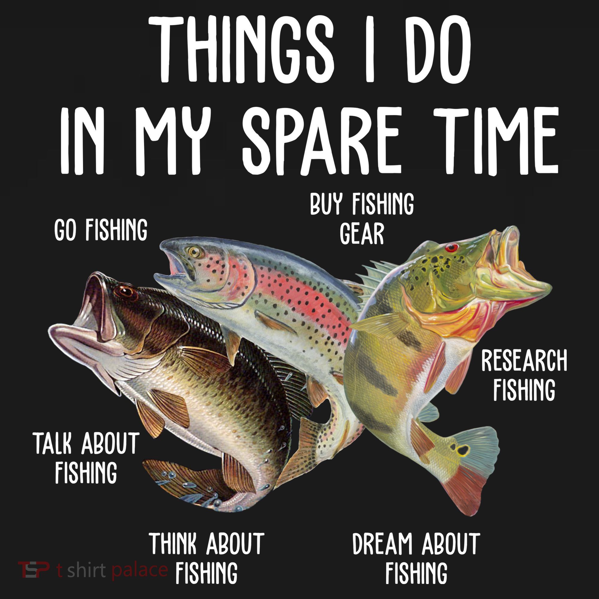 Thing I Do In My Spare Time Fishing Funny Women's Tank Top