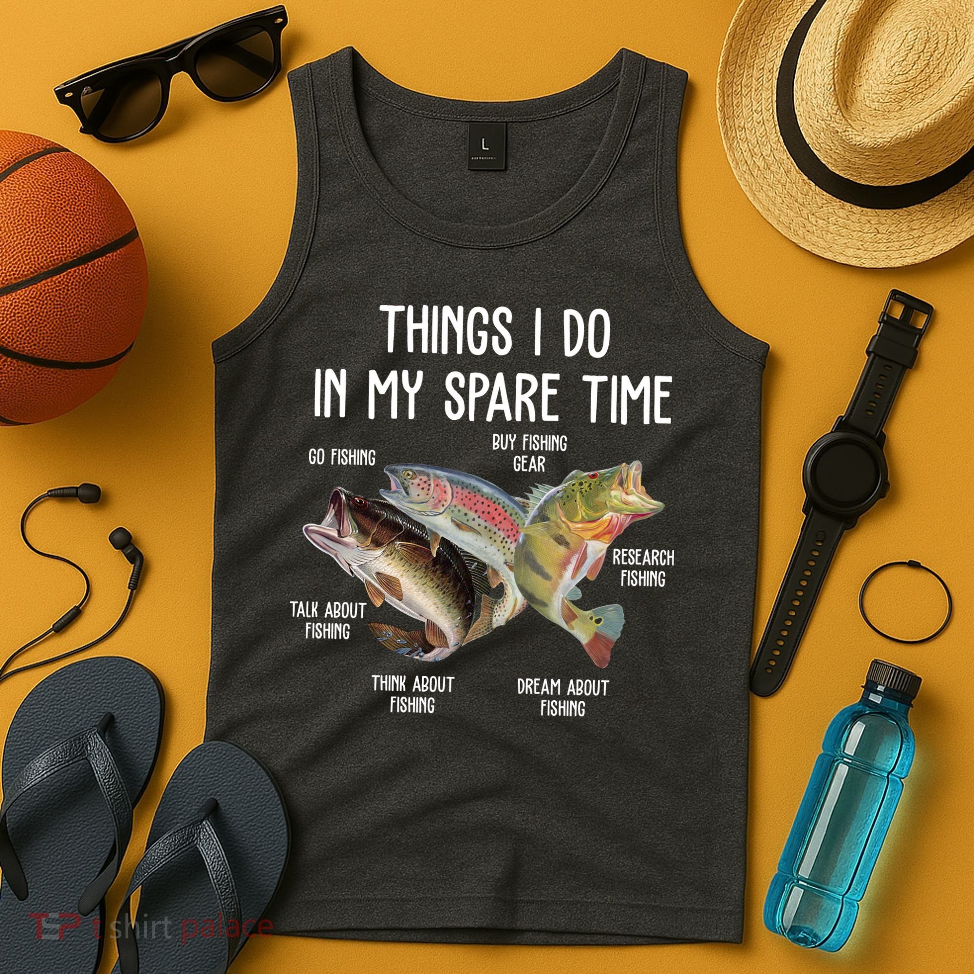 Thing I Do In My Spare Time Fishing Funny Tank Top