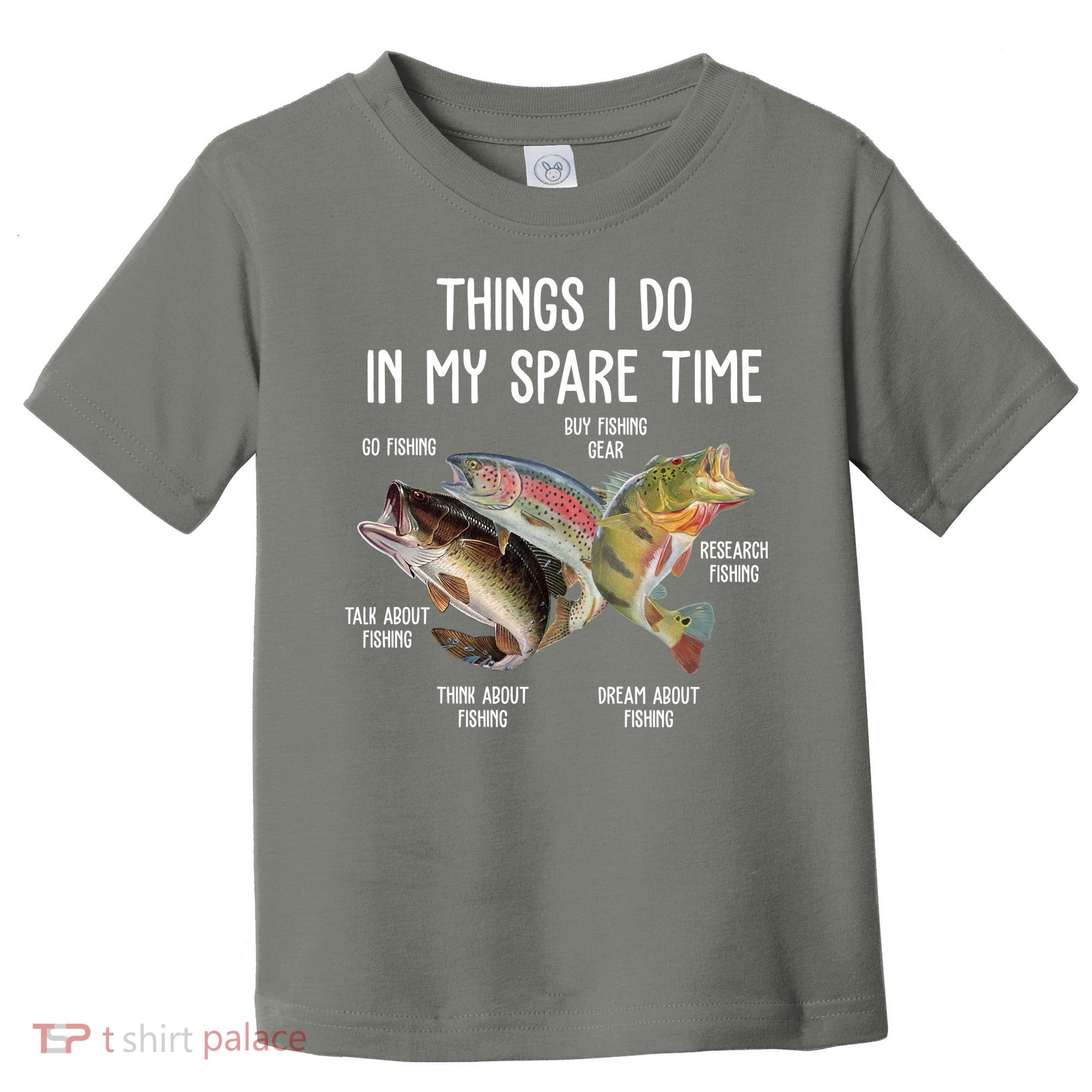 Thing I Do In My Spare Time Fishing Funny Toddler T-Shirt
