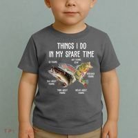Thing I Do In My Spare Time Fishing Funny Toddler T-Shirt thumb 2