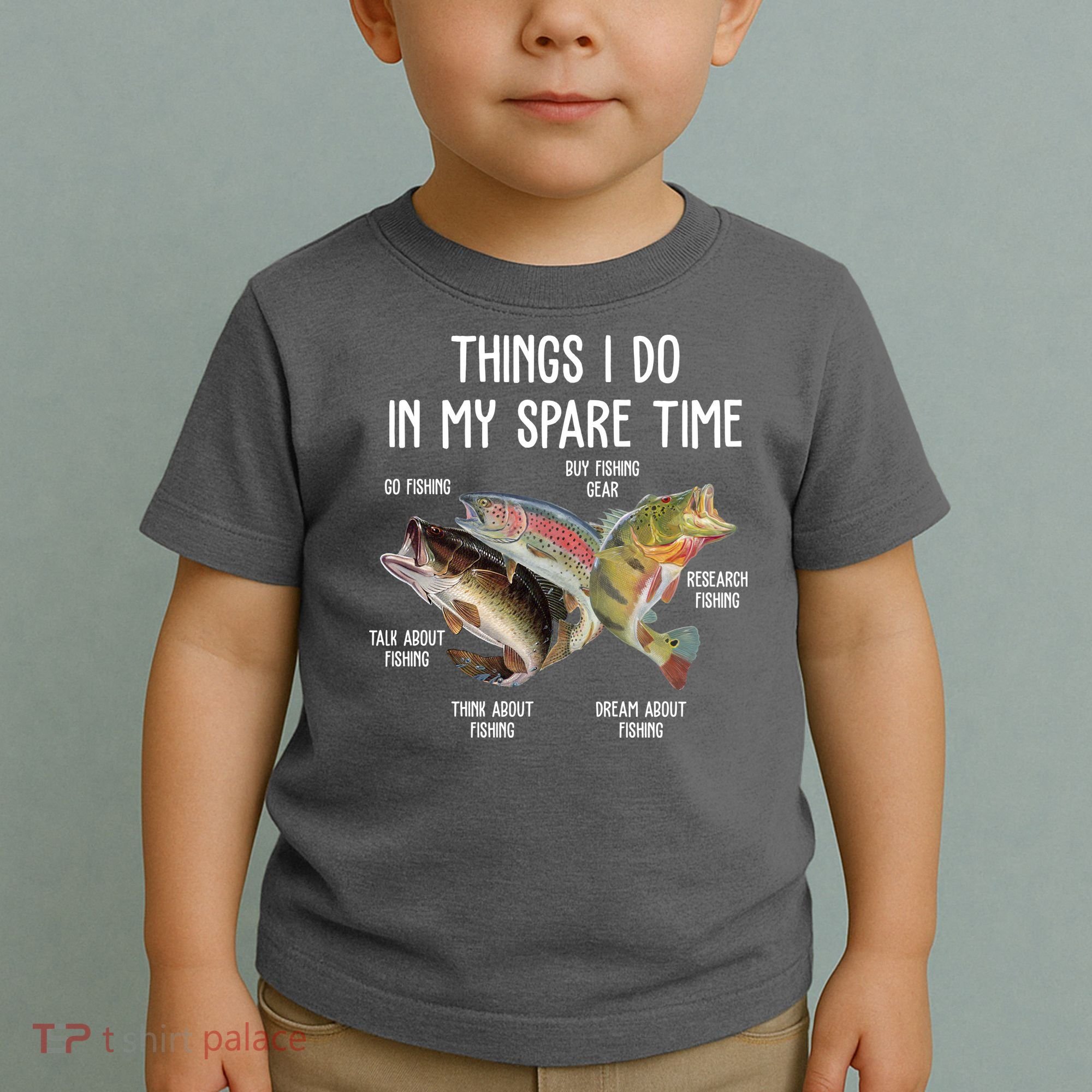Thing I Do In My Spare Time Fishing Funny Toddler T-Shirt
