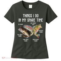 Thing I Do In My Spare Time Fishing Funny Women's T-Shirt thumb 0
