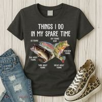 Thing I Do In My Spare Time Fishing Funny Women's T-Shirt thumb 3