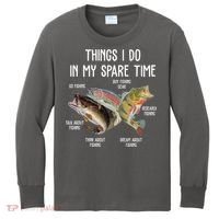 Thing I Do In My Spare Time Fishing Funny Kids Long Sleeve Shirt thumb 0