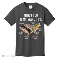 Thing I Do In My Spare Time Fishing Funny Kids T-Shirt thumb 0