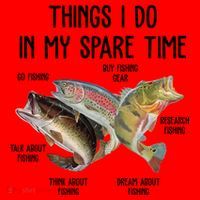 Thing I Do In My Spare Time Fishing Funny Santa Hat thumb 1