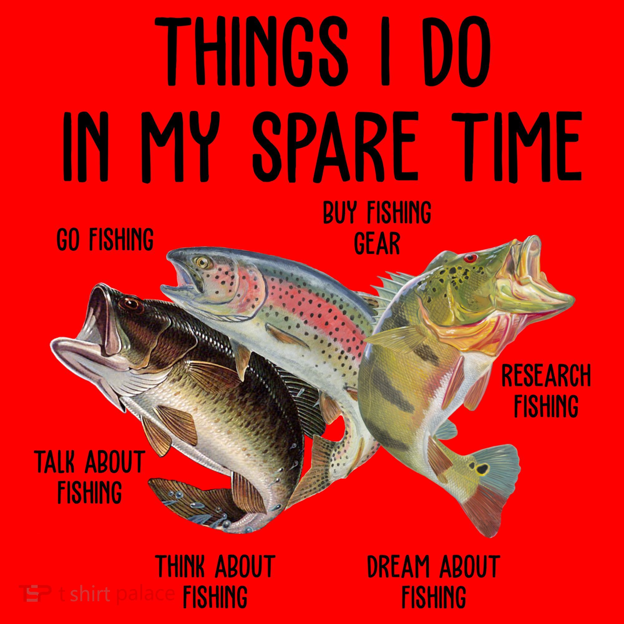 Thing I Do In My Spare Time Fishing Funny Santa Hat