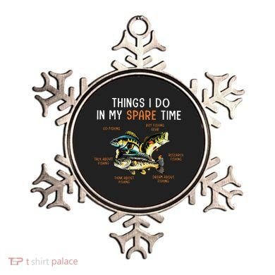 Things I Do In My Spare Time Funny Fishing Things Ornament