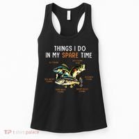 Things I Do In My Spare Time Funny Fishing Things Women's Tank Top thumb 0