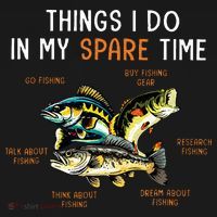 Things I Do In My Spare Time Funny Fishing Things Women's Tank Top thumb 5