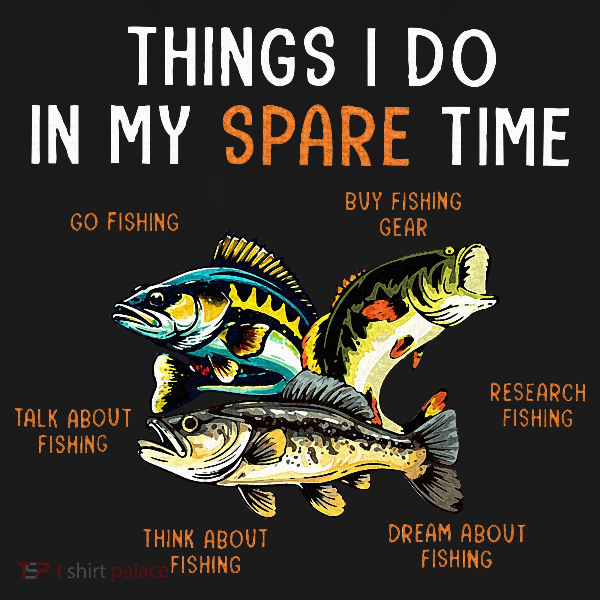 Things I Do In My Spare Time Funny Fishing Things Baby Bodysuit