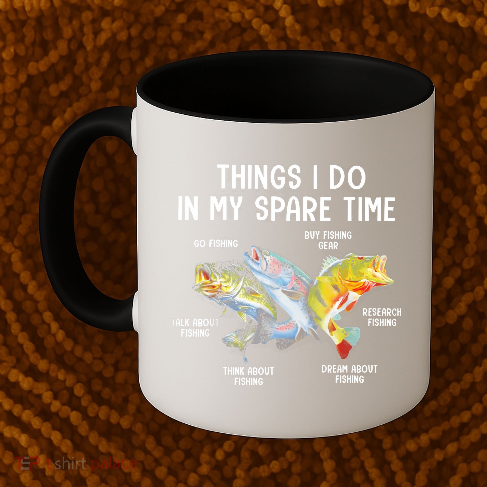 Things I Do In My Spare Time Funny Fishing Coffee Mug
