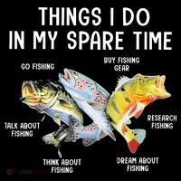Things I Do In My Spare Time Funny Fishing Coffee Mug thumb 5