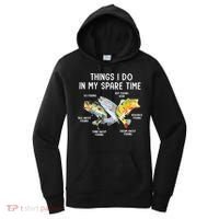 Things I Do In My Spare Time Funny Fishing Women's Hoodie thumb 0