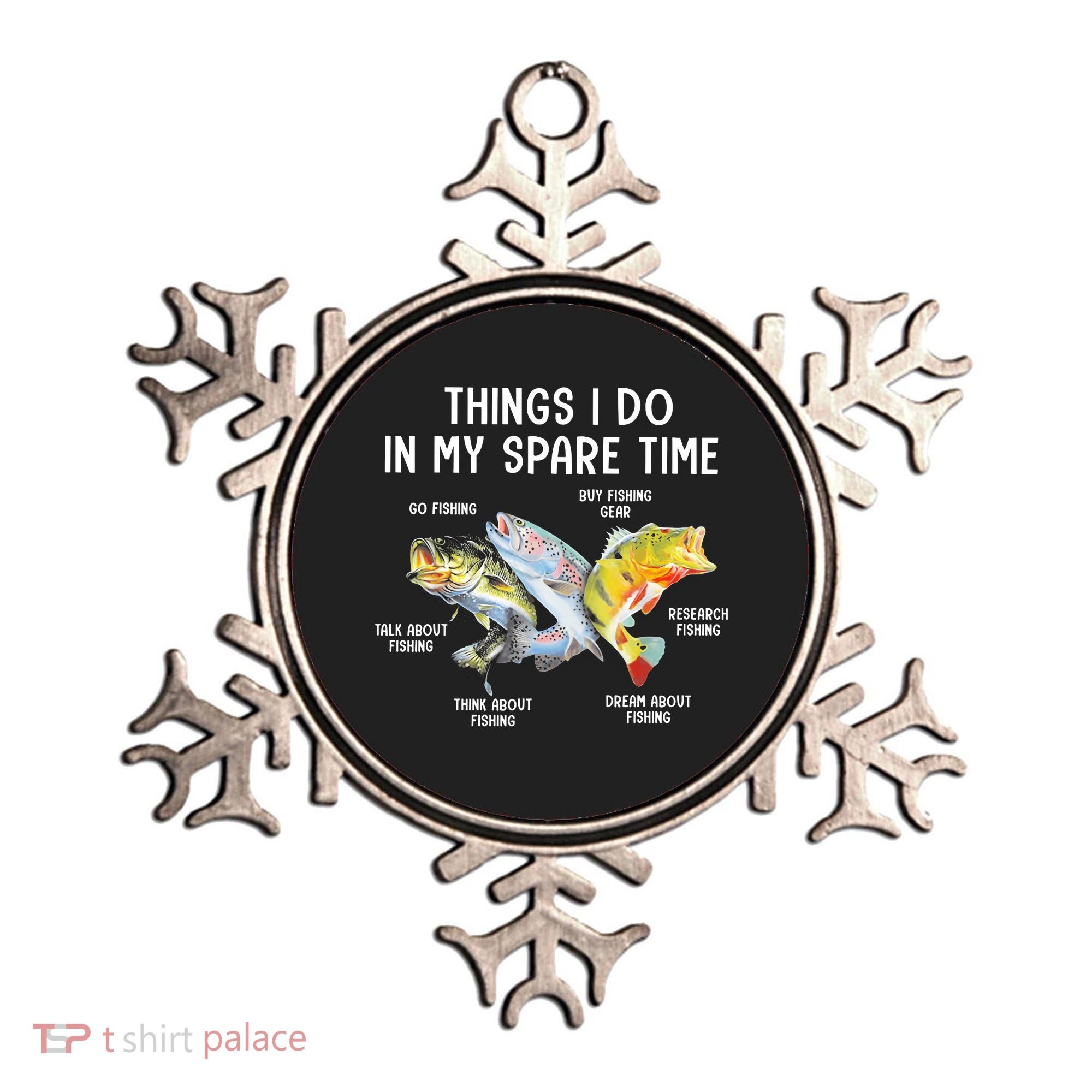 Things I Do In My Spare Time Funny Fishing Ornament