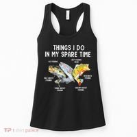 Things I Do In My Spare Time Funny Fishing Women's Tank Top thumb 0