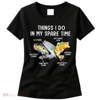 Things I Do In My Spare Time Funny Fishing Women's T-Shirt thumb 0