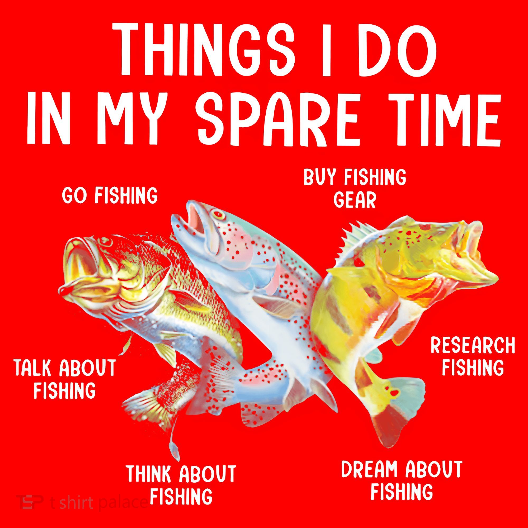Things I Do In My Spare Time Funny Fishing Santa Hat