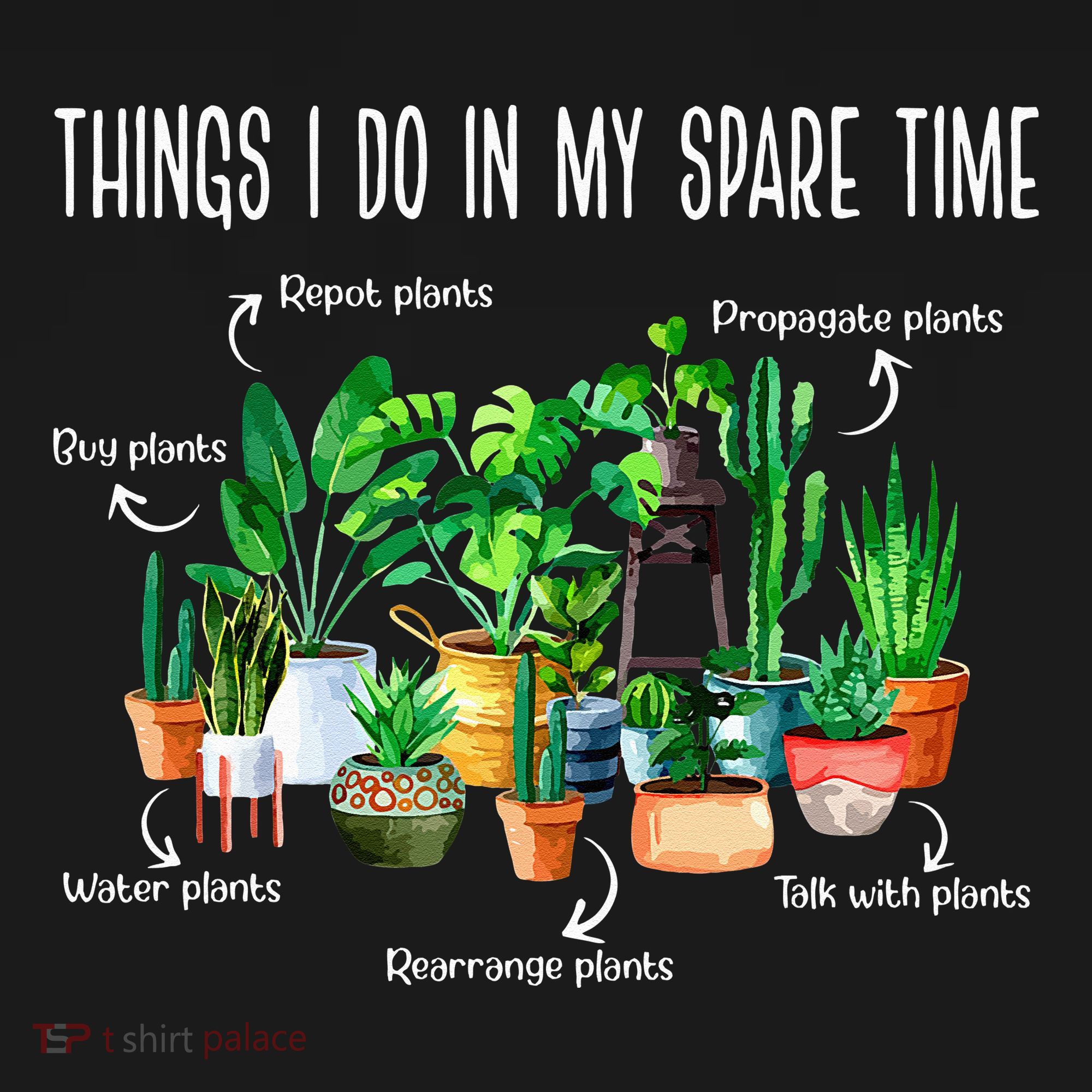 Things I Do In My Spare Time Plant Funny Gardener Gardening Sweatshirt