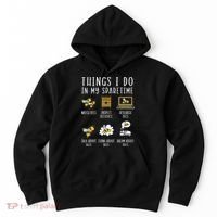 Things I Do In My Spare Time Beekeeper Beekeeping Apiarist Hoodie thumb 0