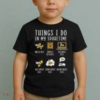 Things I Do In My Spare Time Beekeeper Beekeeping Apiarist Toddler T-Shirt thumb 2