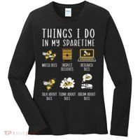 Things I Do In My Spare Time Beekeeper Beekeeping Apiarist Women's Long Sleeve Shirt thumb 0