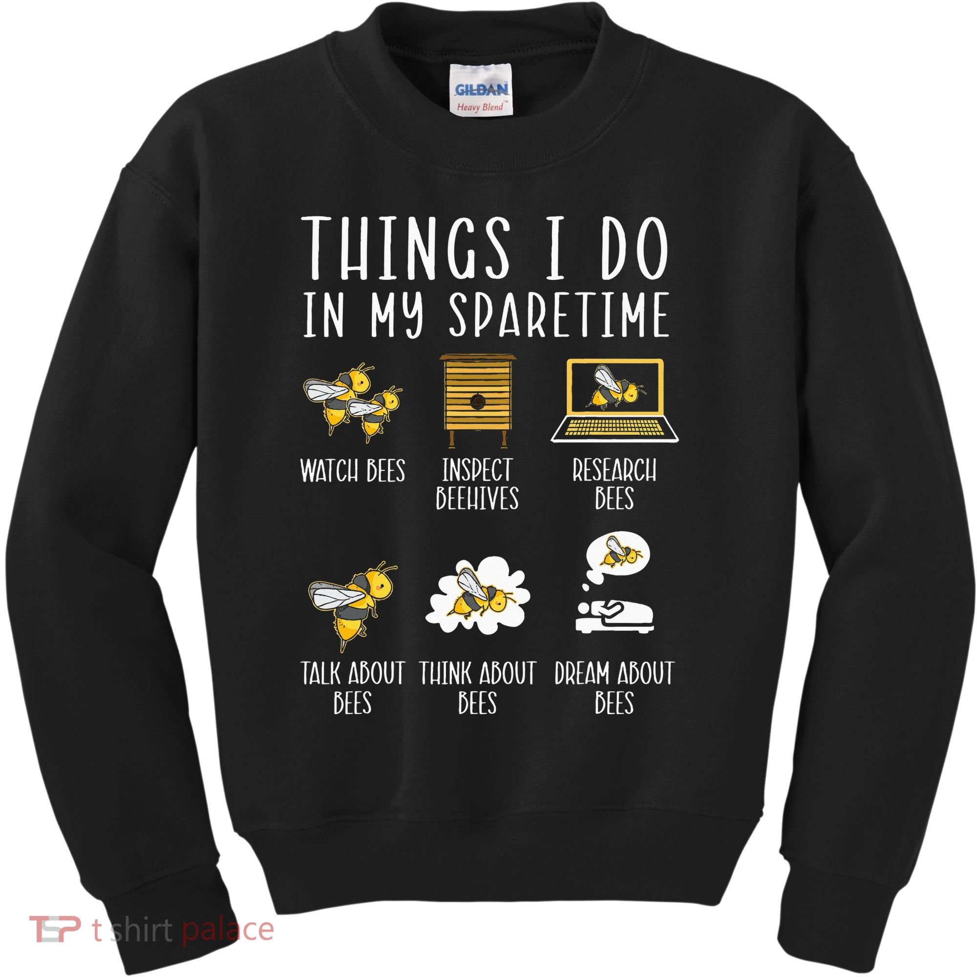 Things I Do In My Spare Time Beekeeper Beekeeping Apiarist Kids Sweatshirt