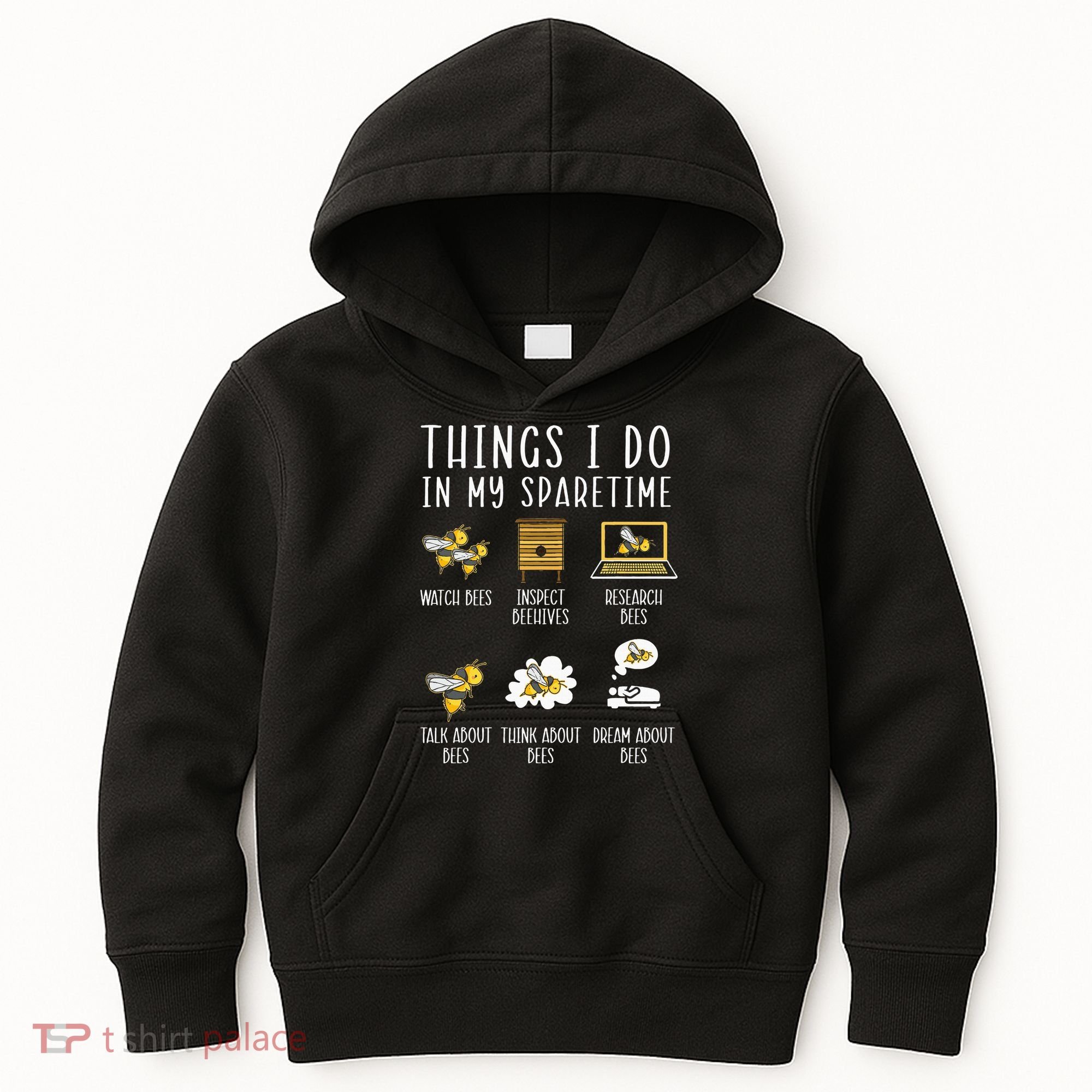 Things I Do In My Spare Time Beekeeper Beekeeping Apiarist Kids Hoodie