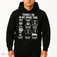 Things I Do In My Spare Time Disc Golf funny Gift Player Hoodie thumb 2