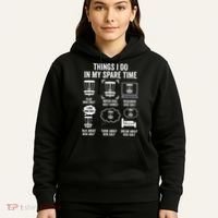 Things I Do In My Spare Time Disc Golf funny Gift Player Hoodie thumb 5
