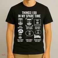 Things I Do In My Spare Time Disc Golf funny Gift Player T-Shirt thumb 3