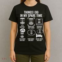 Things I Do In My Spare Time Disc Golf funny Gift Player T-Shirt thumb 4