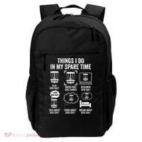 Things I Do In My Spare Time Disc Golf funny Gift Player Backpack thumb 0