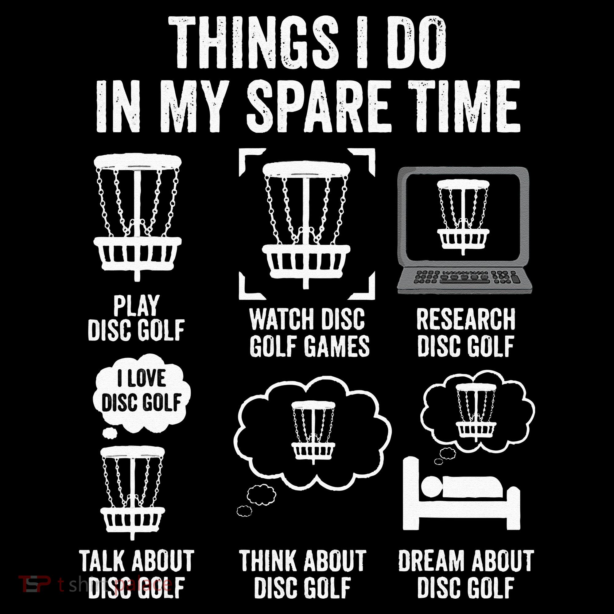 Things I Do In My Spare Time Disc Golf funny Gift Player Baby Bodysuit