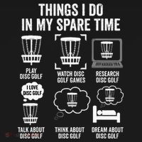 Things I Do In My Spare Time Disc Golf funny Gift Player Tank Top thumb 6