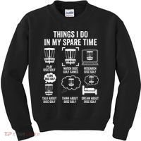 Things I Do In My Spare Time Disc Golf funny Gift Player Kids Sweatshirt thumb 0