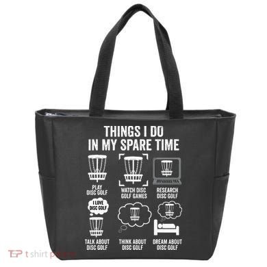 Things I Do In My Spare Time Disc Golf funny Gift Player Tote Bag