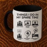 Things I Do In My Spare Time Chess Player Coffee Mug thumb 2