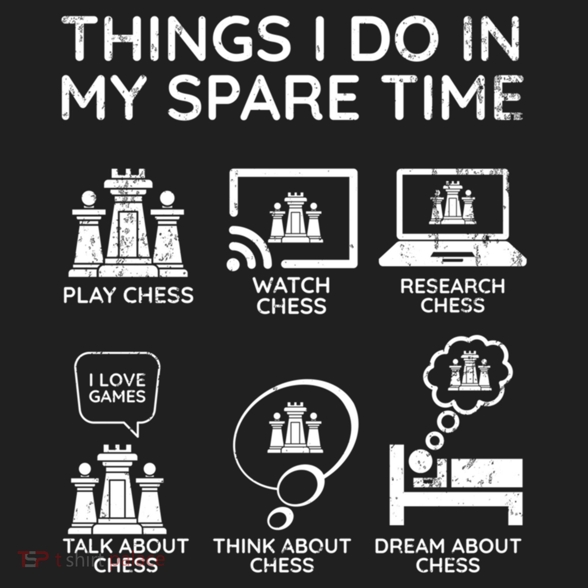 Things I Do In My Spare Time Chess Player Hat