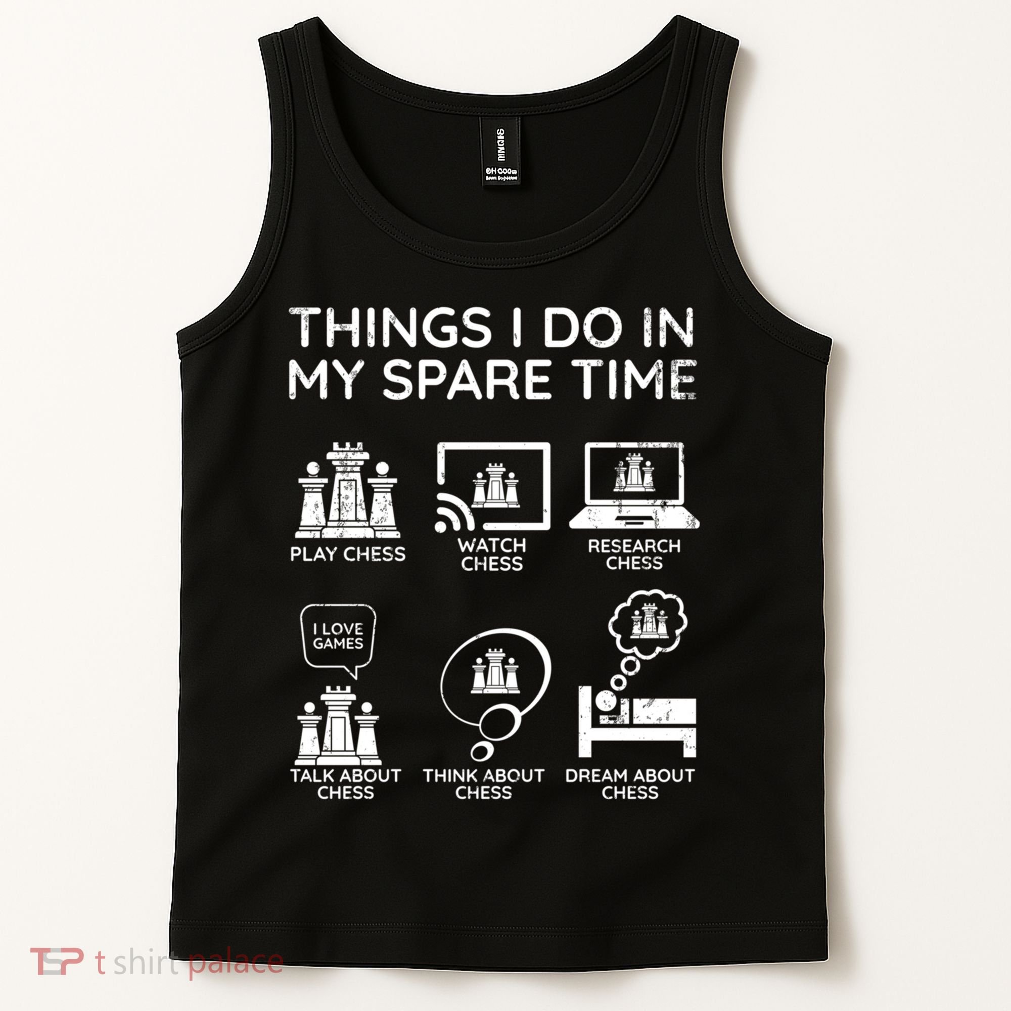 Things I Do In My Spare Time Chess Player Tank Top