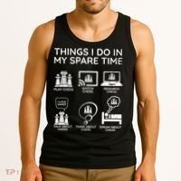 Things I Do In My Spare Time Chess Player Tank Top thumb 3