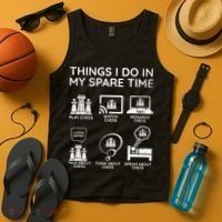 Things I Do In My Spare Time Chess Player Tank Top thumb 4