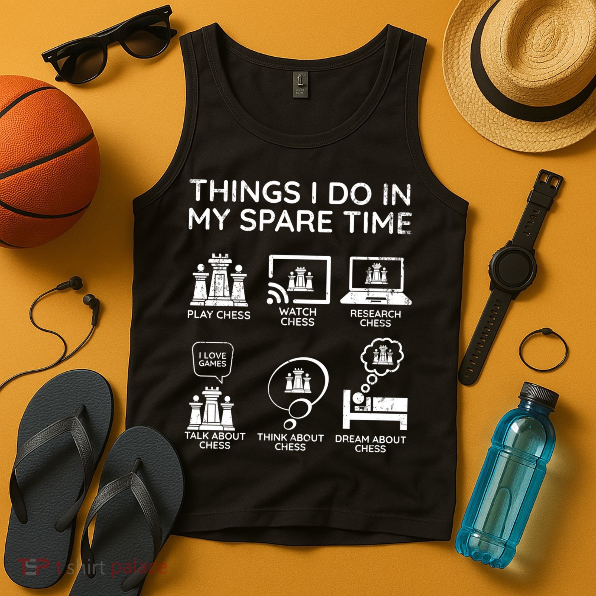 Things I Do In My Spare Time Chess Player Tank Top