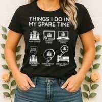 Things I Do In My Spare Time Chess Player Women's T-Shirt thumb 2