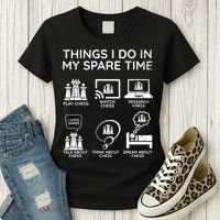 Things I Do In My Spare Time Chess Player Women's T-Shirt thumb 3