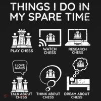 Things I Do In My Spare Time Chess Player Kids Sweatshirt thumb 2