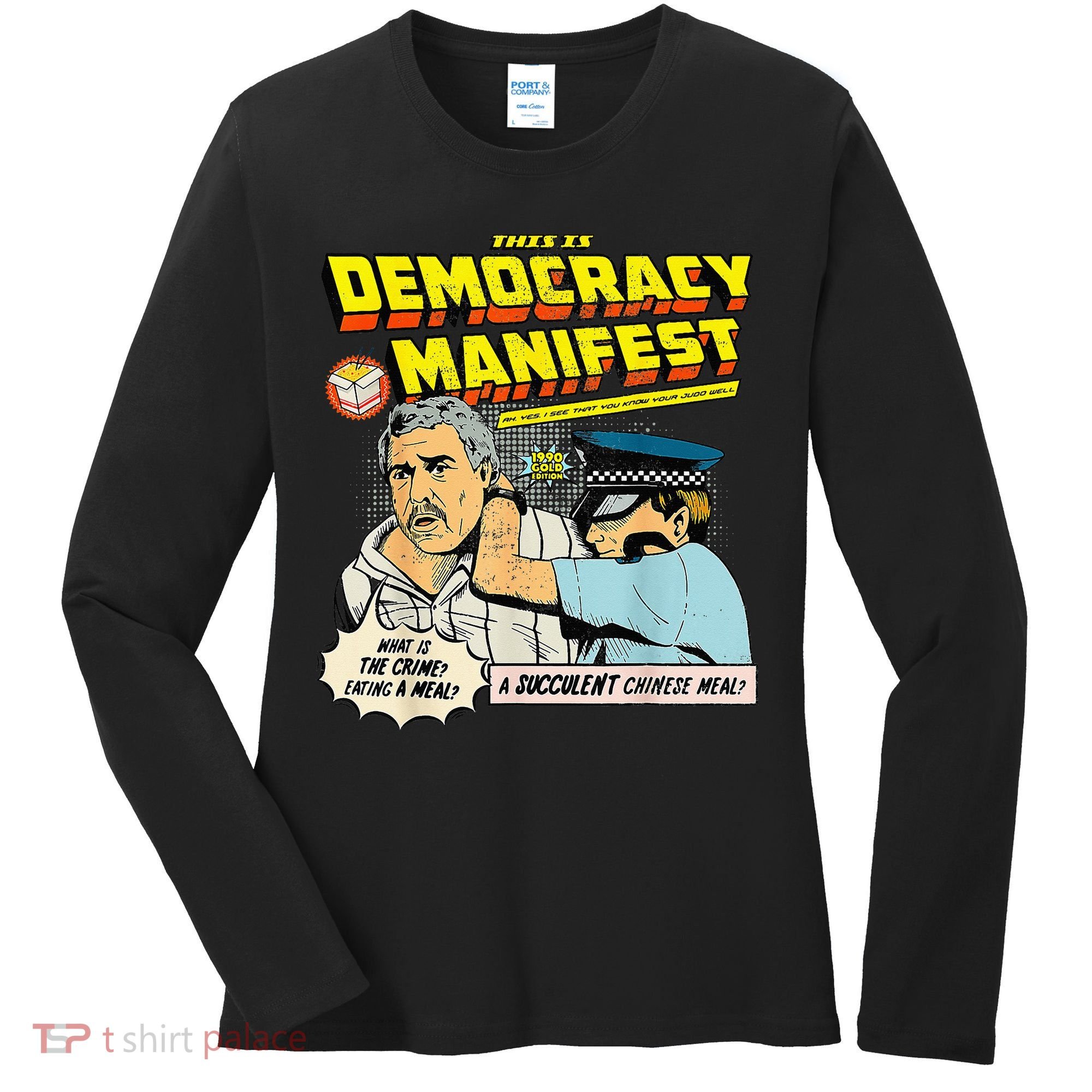 This Is Democracy Manifest Women's Long Sleeve Shirt