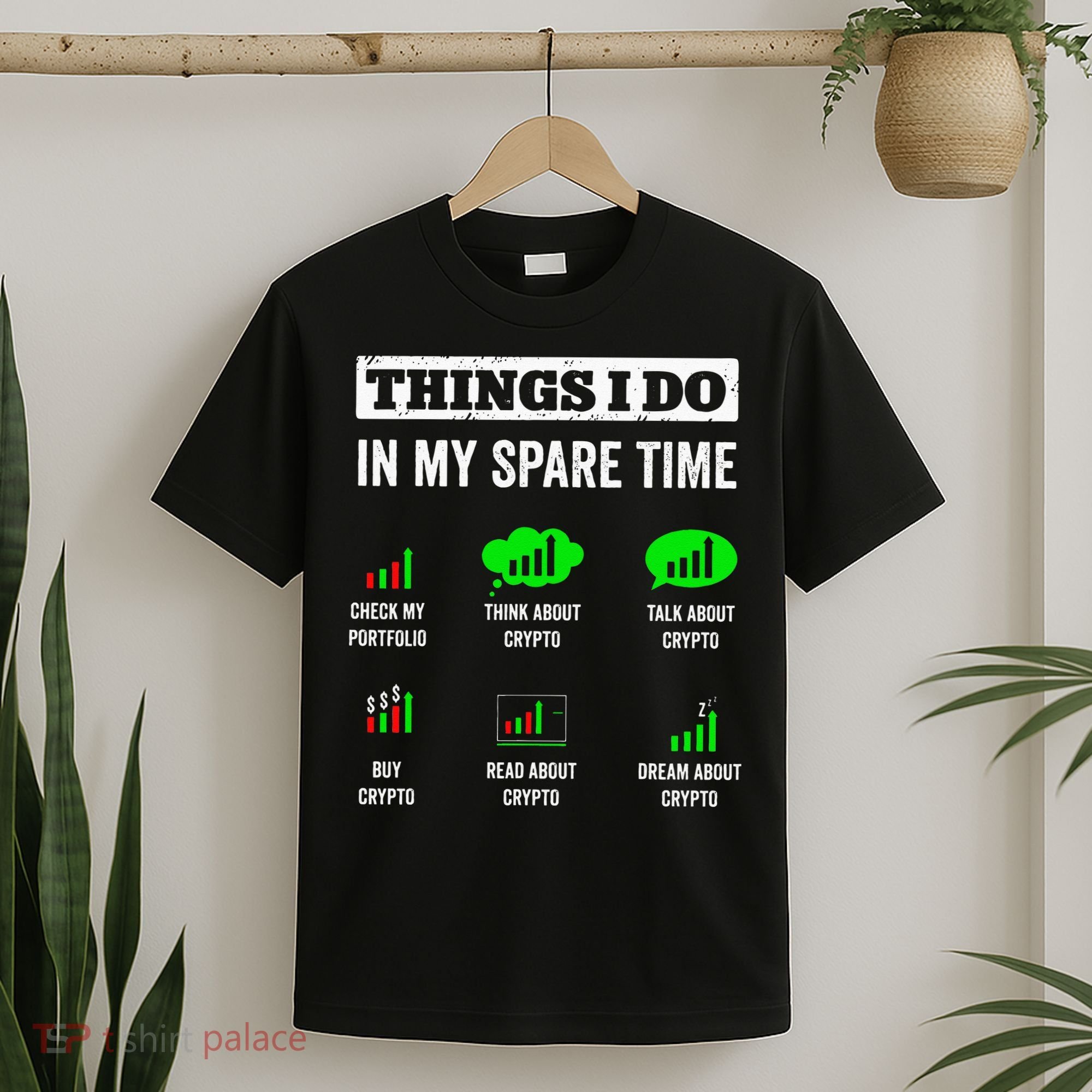 Things I Do In My Spare Time Trading Funny Crypto Investing T-Shirt